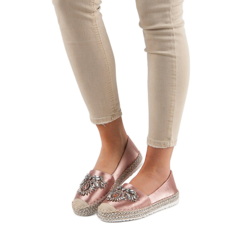 Pink Espadrilles With Ornaments 1