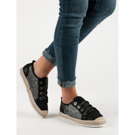 Tied Espadrilles black 1