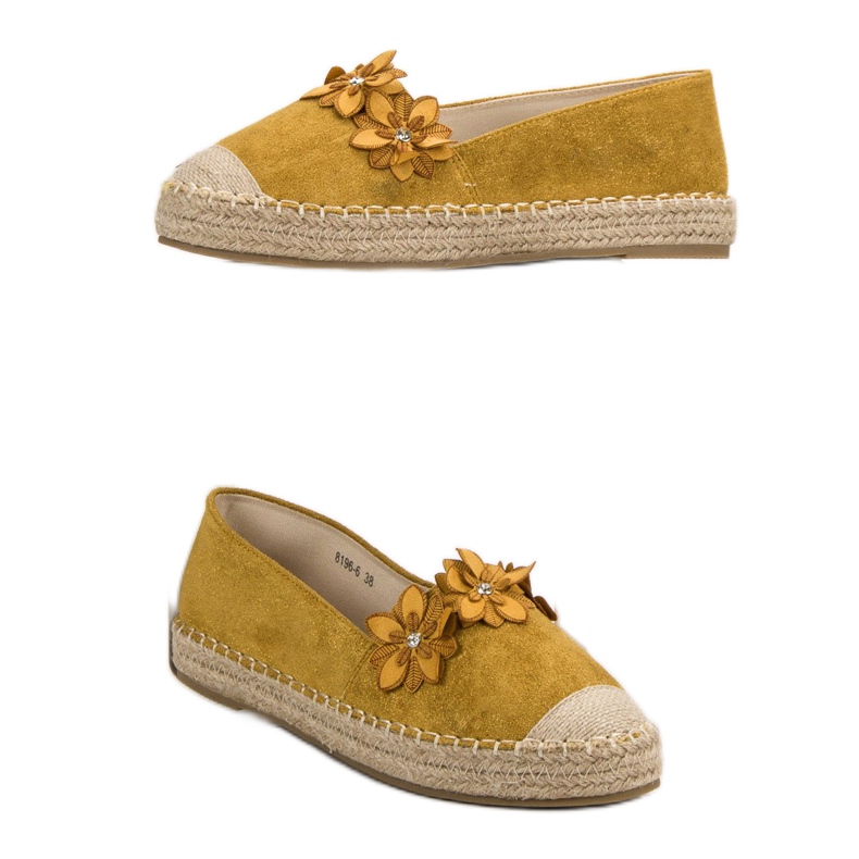 Espadrilles With Flowers yellow 1