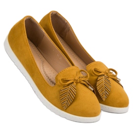 Comer Mustard Suede Ballerinas yellow 2 Comer Mustard Suede Ballerinas yellow 2