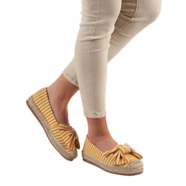 Striped Espadrilles yellow 2