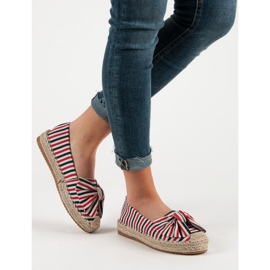 Striped Espadrilles multicolored red 1