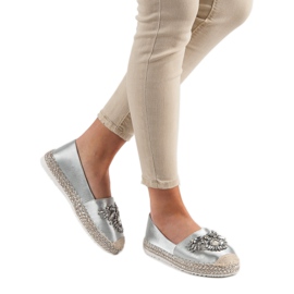 Gray Espadrilles With Ornaments grey 1