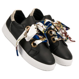 Sports Shoes Tied With A Ribbon black 2