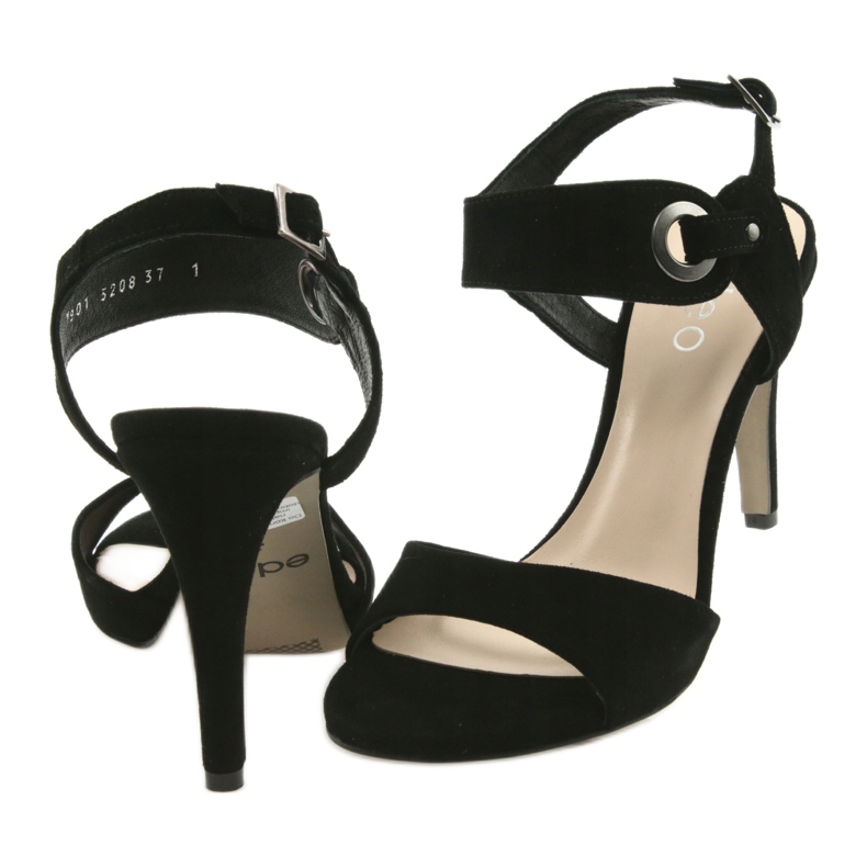 Leather sandals on a black Edeo 3208 heel 4 Leather sandals on a black Edeo 3208 heel 4