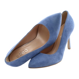 Pumps on a stiletto women's shoes Edeo 3313 blue 5 Pumps on a stiletto women's shoes Edeo 3313 blue 5
