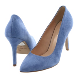 Pumps on a stiletto women's shoes Edeo 3313 blue 4 Pumps on a stiletto women's shoes Edeo 3313 blue 4