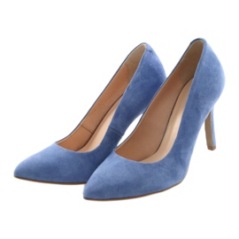 Pumps on a stiletto women's shoes Edeo 3313 blue 3 Pumps on a stiletto women's shoes Edeo 3313 blue 3