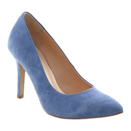 Pumps on a stiletto women's shoes Edeo 3313 blue 1 Pumps on a stiletto women's shoes Edeo 3313 blue 1