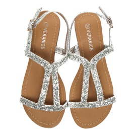 VERANICE Flat Glitter Sandals grey 1 VERANICE Flat Glitter Sandals grey 1