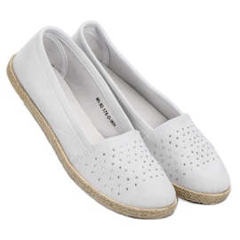 White Espadrilles With Crystals 1