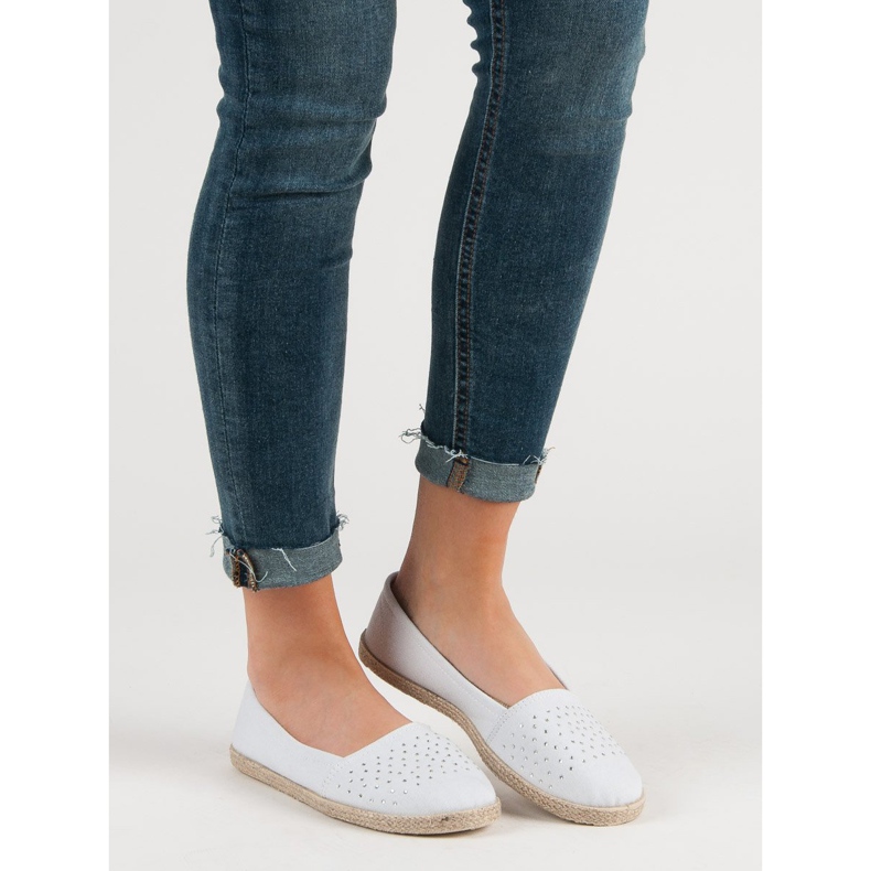White Espadrilles With Crystals 2