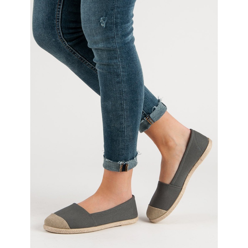 Fashionable Gray Espadrilles grey 1
