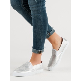 Silver Slipons grey 1