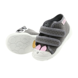 Befado children's shoes 212P059 grey pink 4