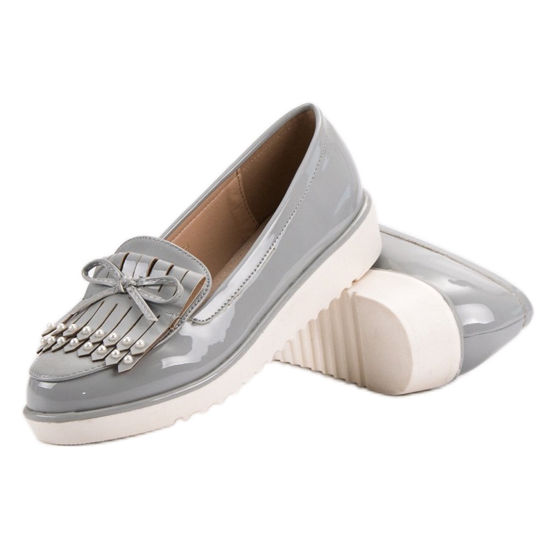 Gray Lacquered Shoes VICES grey 1