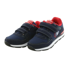 American Club American BS08 leather insole sports shoes red navy blue 3