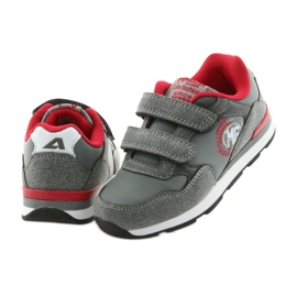American Club American BS08 leather insole sports shoes grey red 4 American Club American BS08 leather insole sports shoes grey red 4