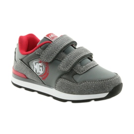 American Club American BS08 leather insole sports shoes grey red 1
