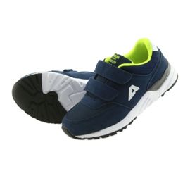 American Club BS09 navy blue leather insole green 6