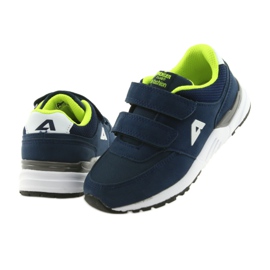 American Club BS09 navy blue leather insole green 5