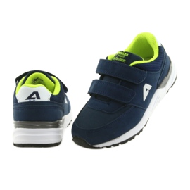 American Club BS09 navy blue leather insole green 4
