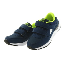 American Club BS09 navy blue leather insole green 3