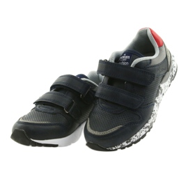 American Club sports shoes, leather insert BS11 05 grey red navy blue 3