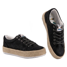Betler Fashionable Espadrilles sneakers black 2