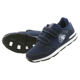 American Club BS01 leather insole white navy blue 5