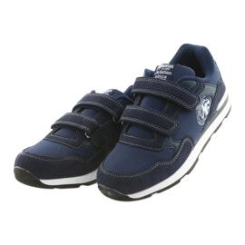 American Club BS01 leather insole white navy blue 3