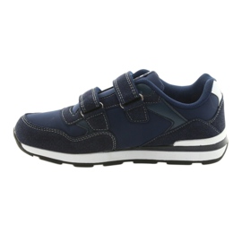 American Club BS01 leather insole white navy blue 2