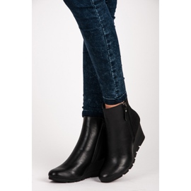 J. Star Stylish wedge boots black 1