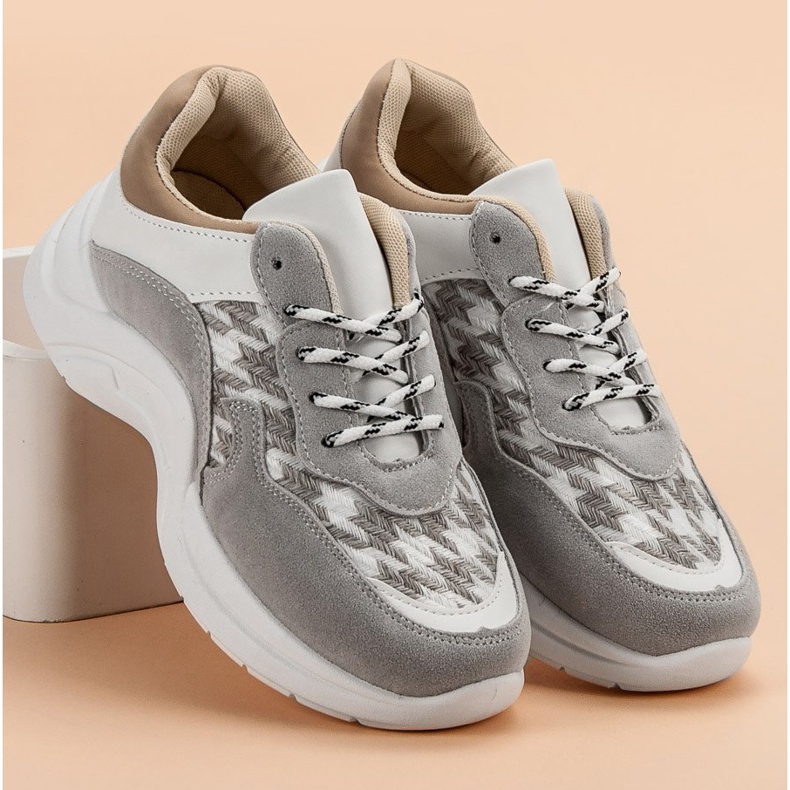 Kylie Sport Shoes With Pattern brown grey 2