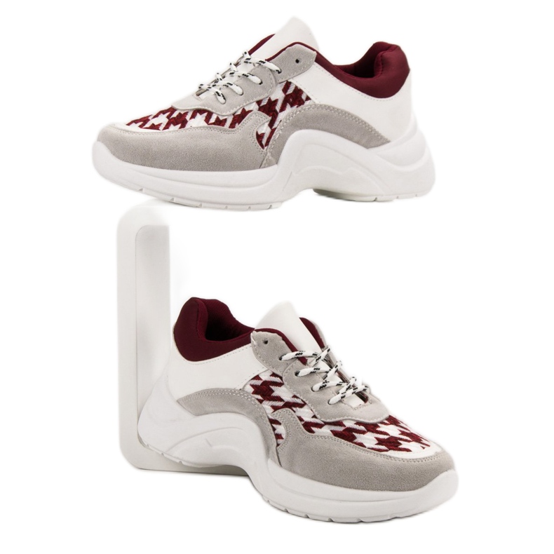 Kylie Sport Shoes With Pattern grey red 2