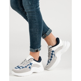 Kylie Sport Shoes With Pattern blue grey 1