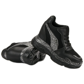 Black Sneakers With Glitter VICES 1