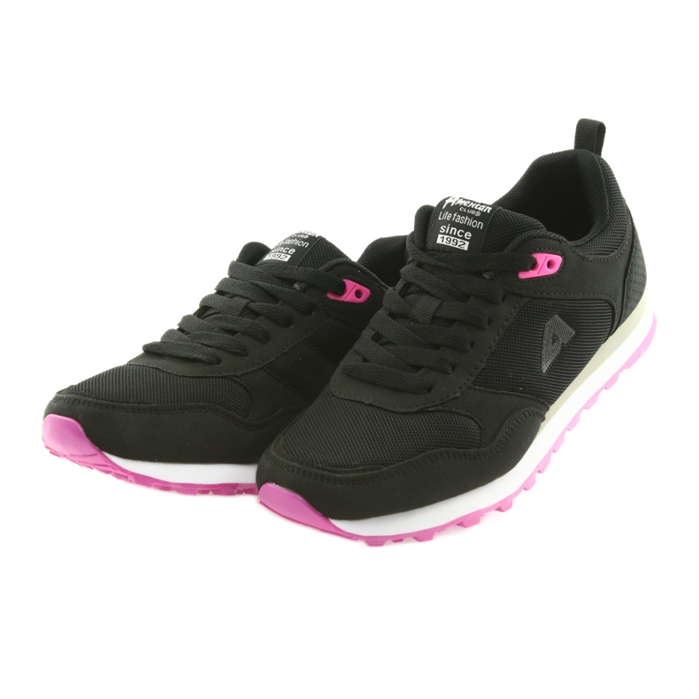 American Club WT26 Black sports shoes pink 3