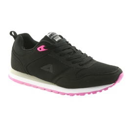 American Club WT26 Black sports shoes pink 1