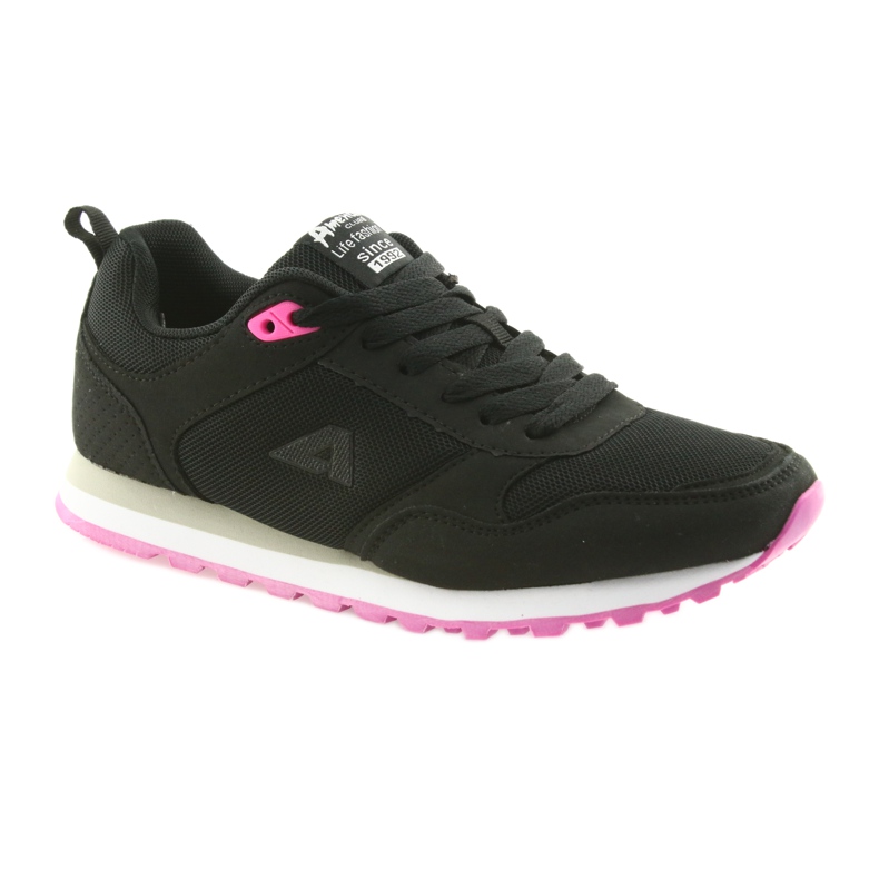 American Club WT26 Black sports shoes pink 1