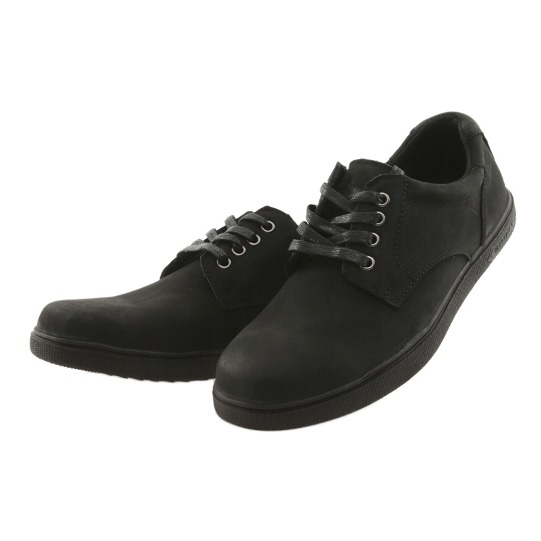 American Club Black -cycle men's leather shoes 3