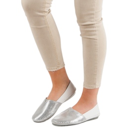 VINCEZA leather slipons grey 2
