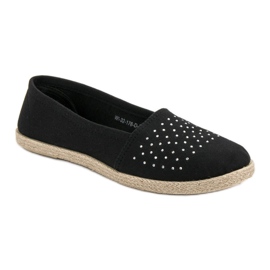 Black Espadrilles With Crystals 1