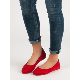 VICES suede red ballerinas 2