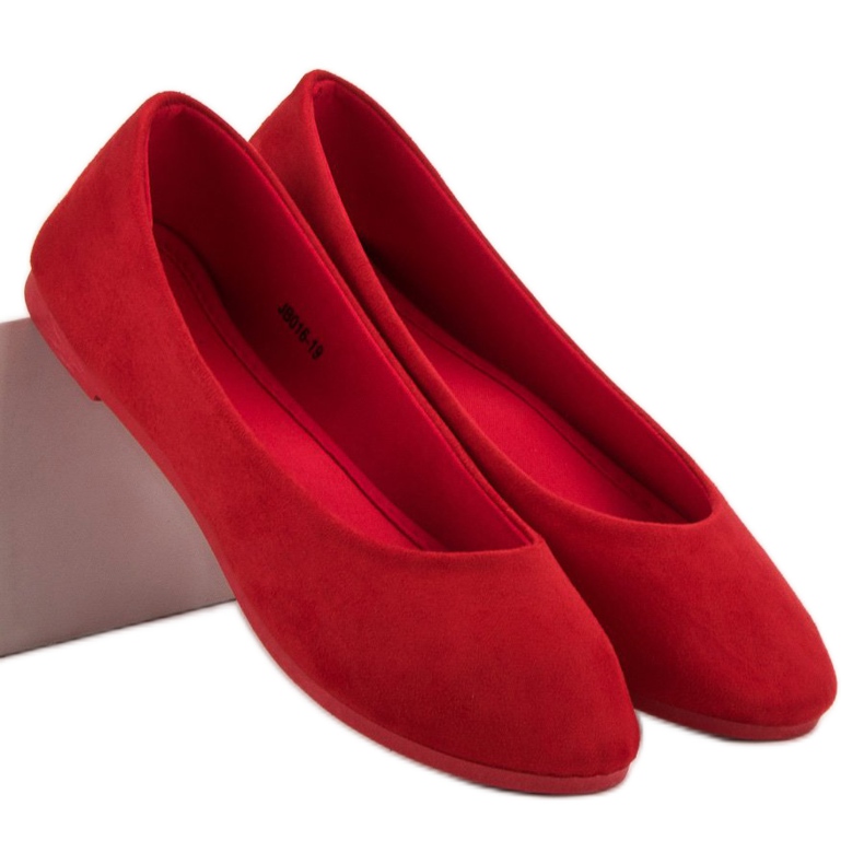 VICES suede red ballerinas 1