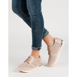 Aclys Openwork Pink Brogues brown 1