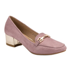 Kylie High-heeled loafers purple 1