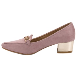 Kylie High-heeled loafers purple 2