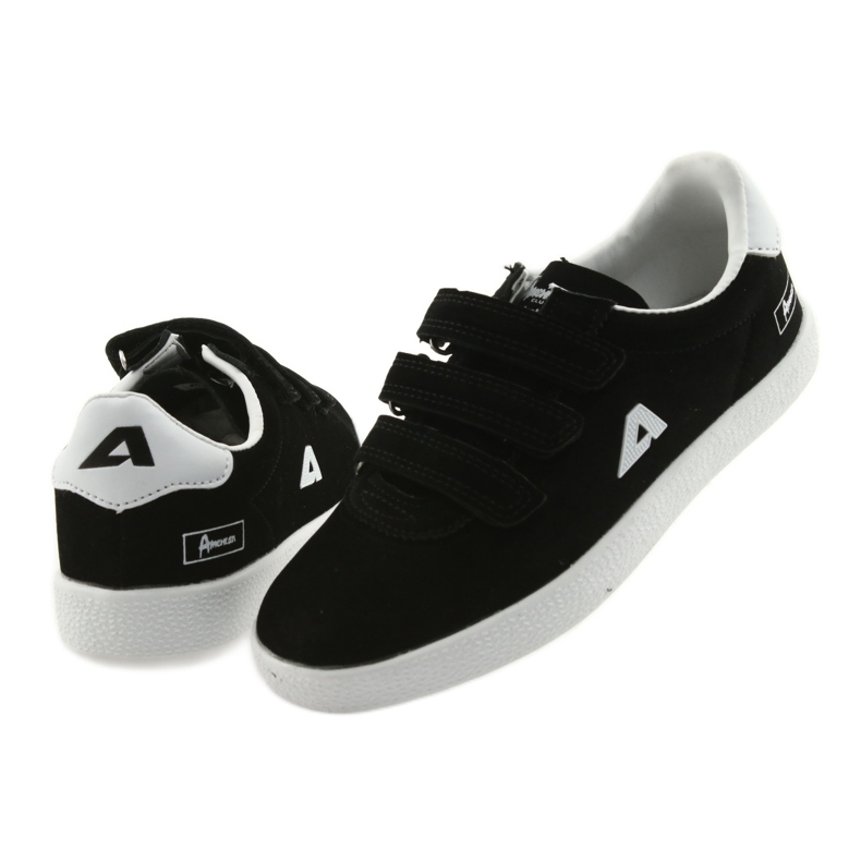 Sport shoes leather insert American Club BS06 white black 4