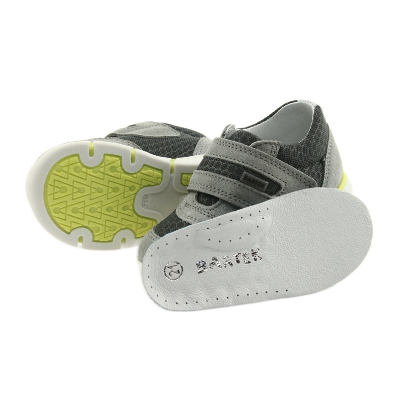 Leather semi -sports Velcro 51949 Bartek grey 5